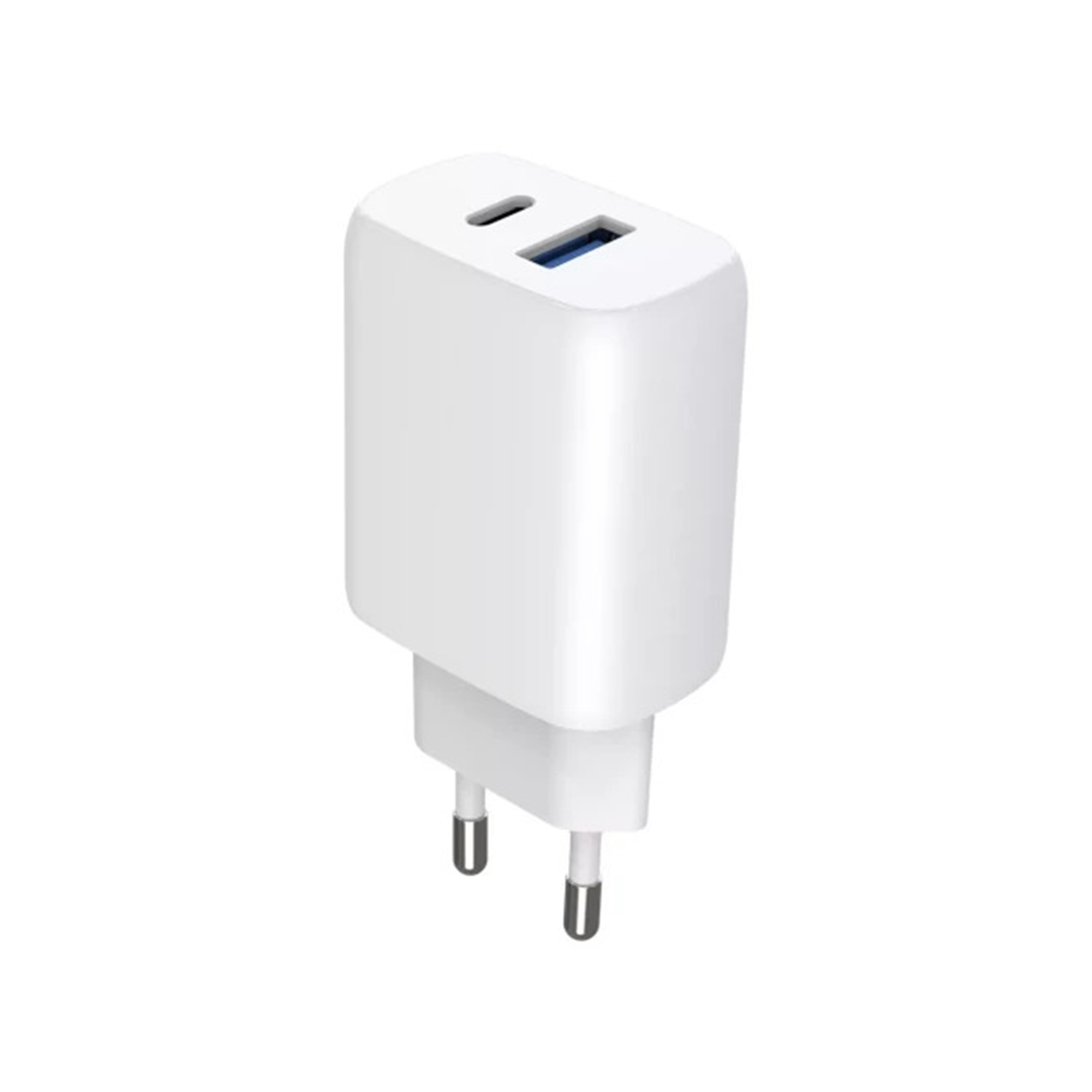 СЗУ Proove Silicone Power 2 30W (Type-C + USB) + Cable Type-C to Type-C (1m) (white)